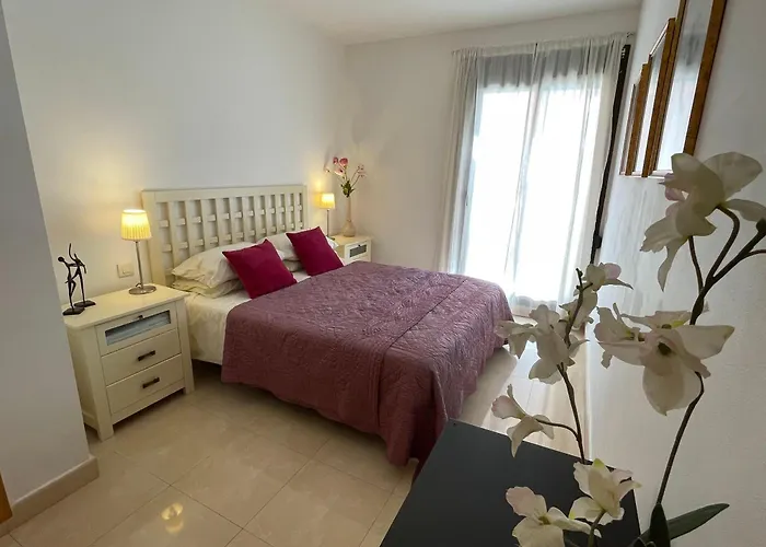 Apartment Salinas. For 4. Terrace/parking/pools/gym/4mins